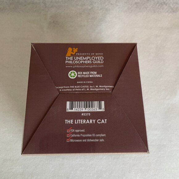 The Unemployed Philosophers Guild The Literary Cat Coffee Mug - Picture 15 of 15